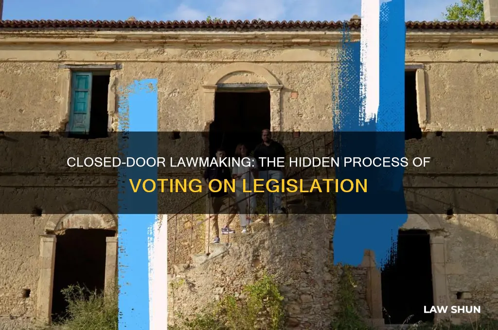 why are laws voted on behind closed doors