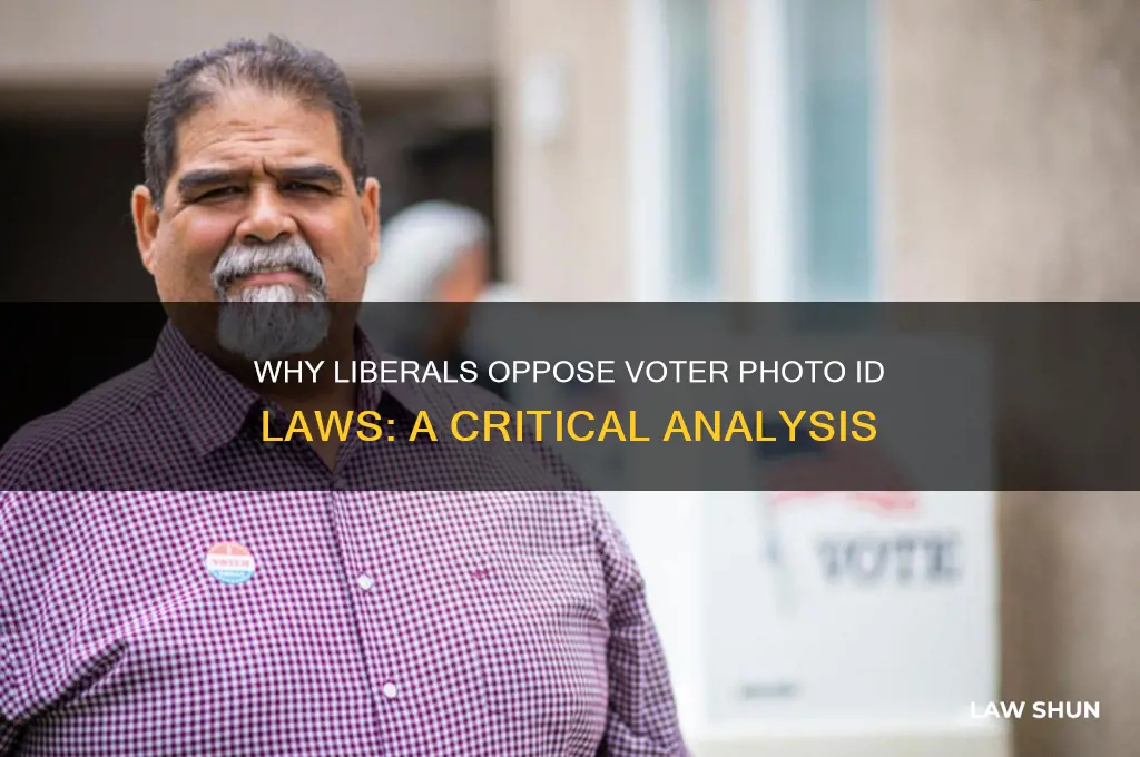 why are liberals against voter photo id laws