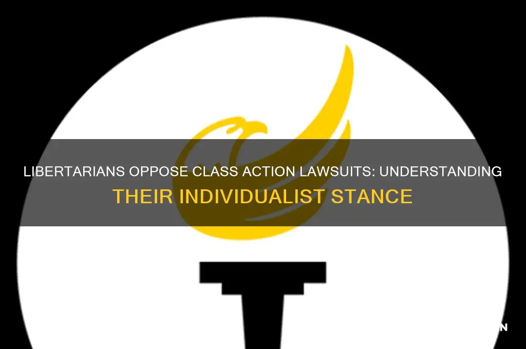 why are libertarians against class action law suits