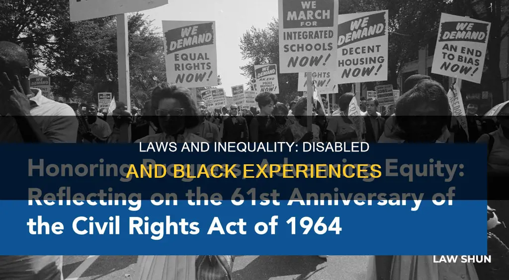 why are the laws different from disabledpeopleand africanamericans