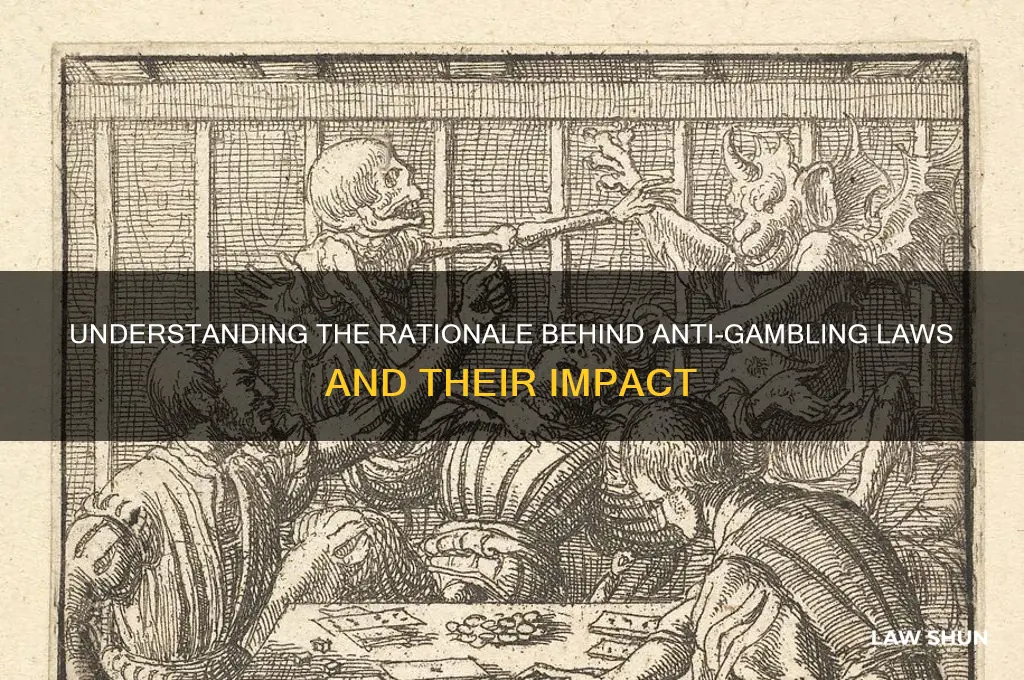 why are there anti-gambling laws