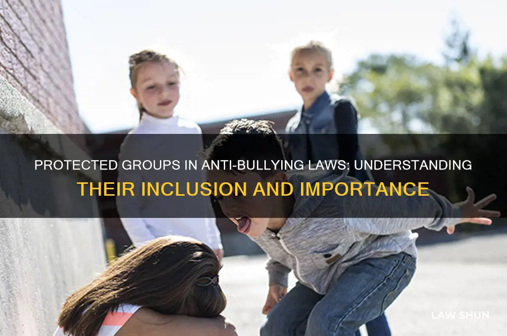 why are these groups listed in anti-bullying laws