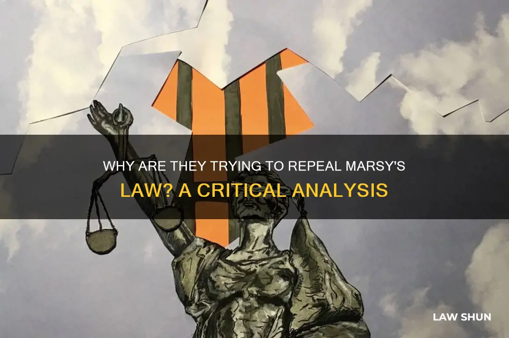 why are they trying to ger rid of marsys law