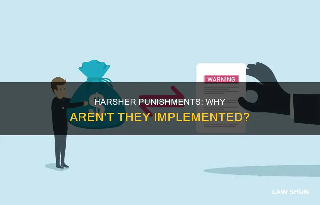 why arent penaties for breaking the law worse