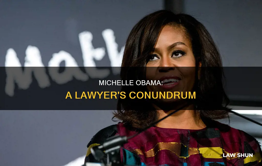 why can michelle obama not practice law
