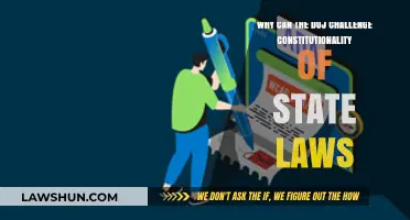 DOJ's Power: Why Can It Challenge State Laws?