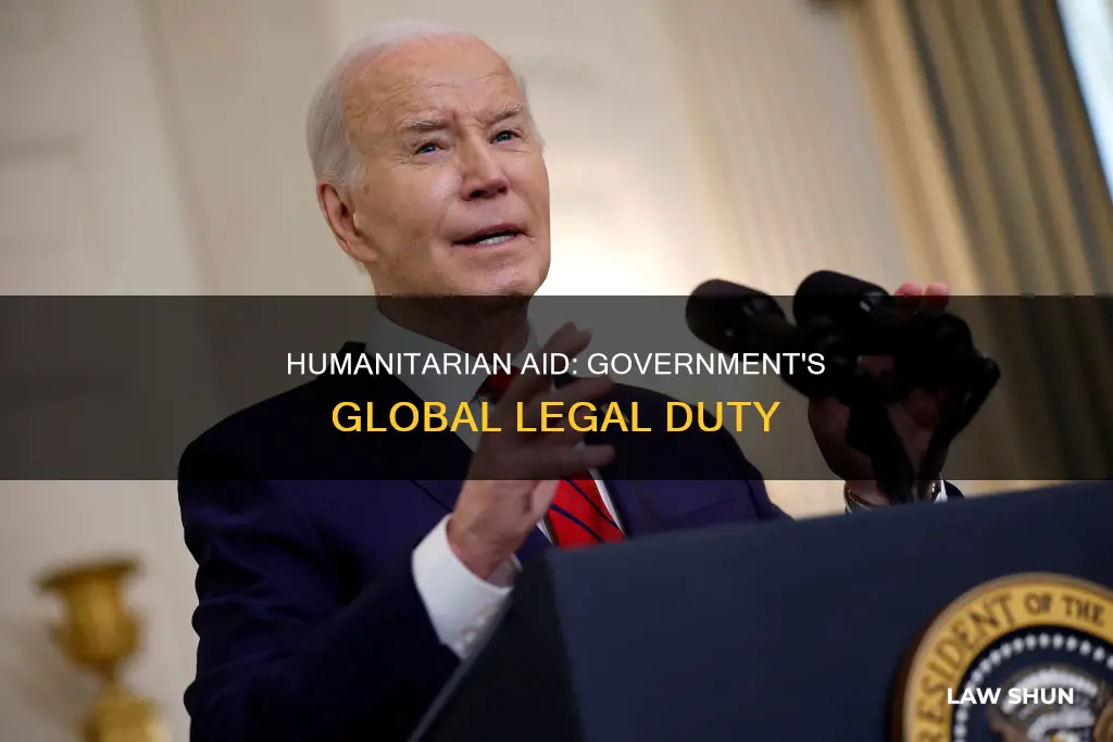 why can the government provide foreign humanitarian aid law
