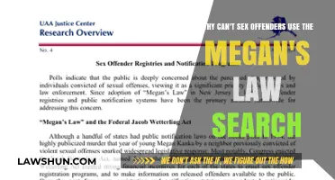 Sex Offenders: Megan's Law Search Exclusion Explained
