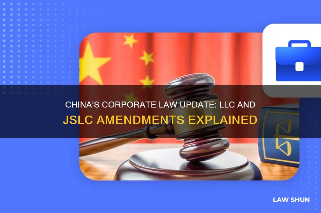 why china ammended corporate law to include llc and jslc