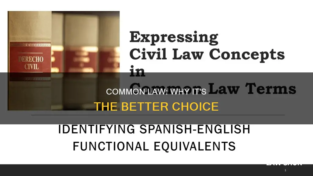 why choose common law over civil law