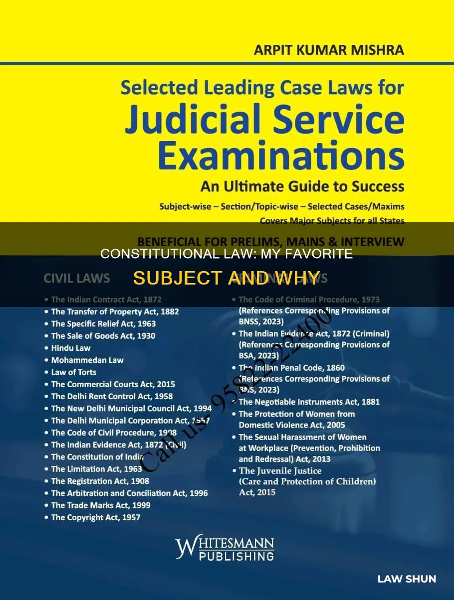 why constitutional law was my favorite subject