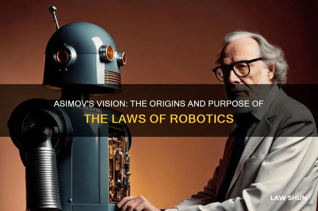 why did asimov write the laws of robotics
