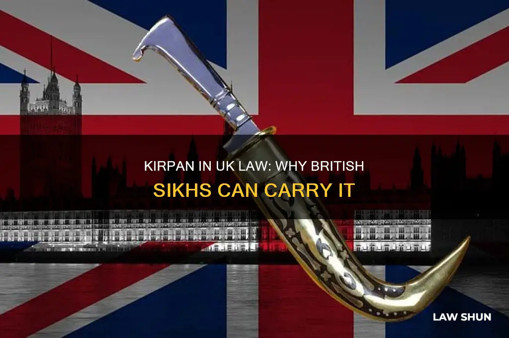 why did british law allow sikhs to carry a kirpan