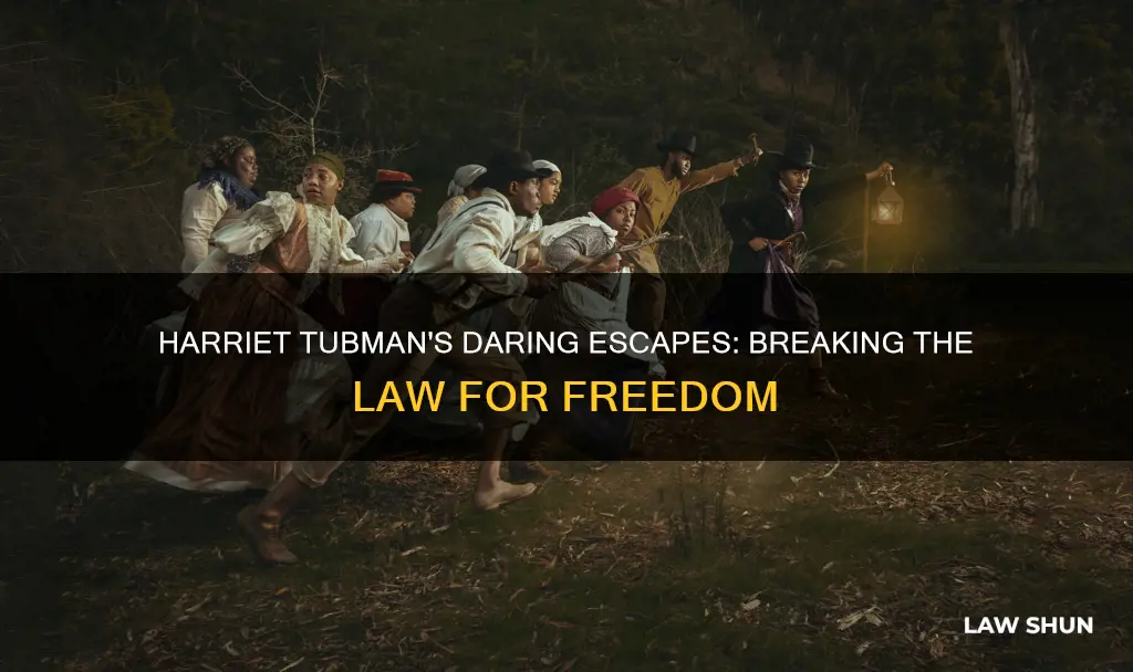 why did harriet tubman break the law