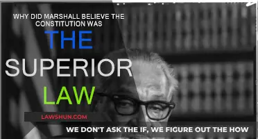 Marshall's Belief: Constitution as Superior Law