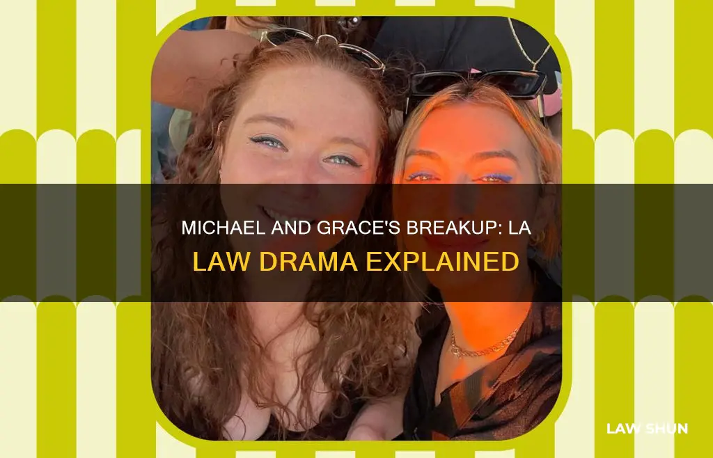 why did michael and grace break up on la law