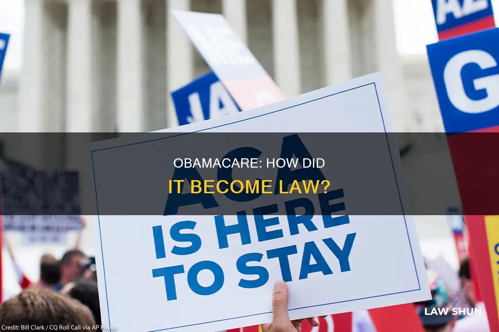 why did obamacare become law