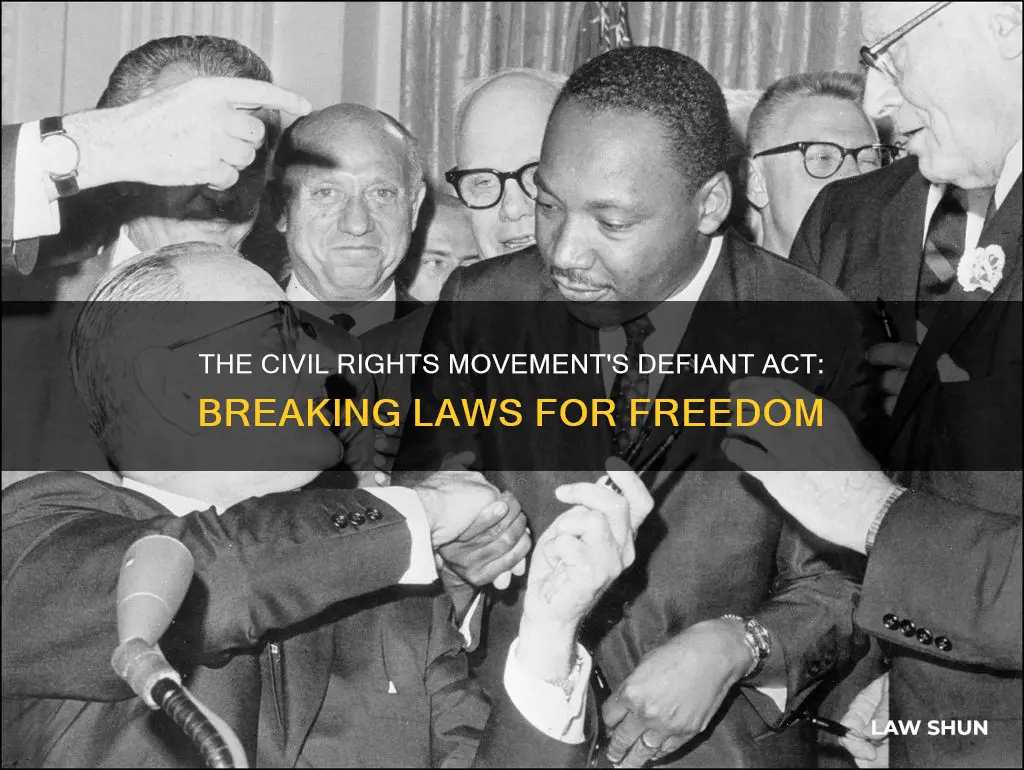 why did people in the civil rights movement break laws