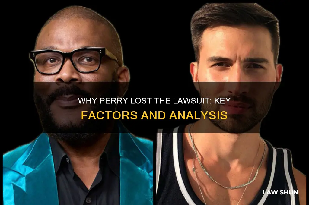 why did perry loss law suit
