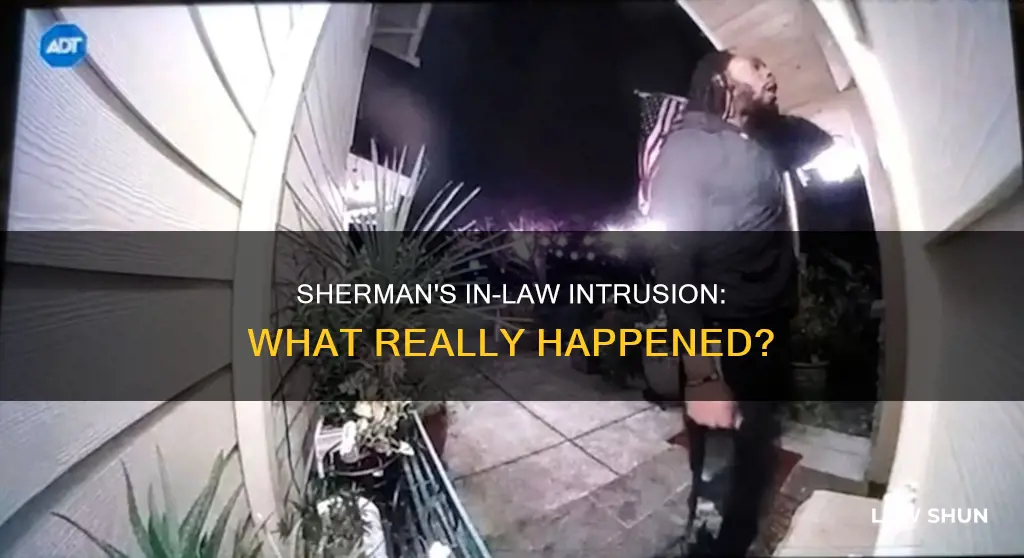 why did richard sherman break into his in-laws house