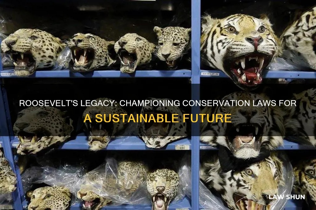 why did roosevelt push for conservation laws