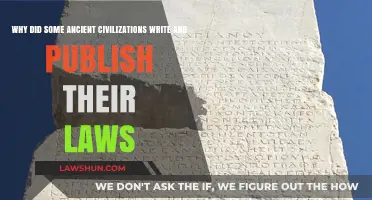Why Ancient Civilizations Codified and Publicized Their Legal Systems