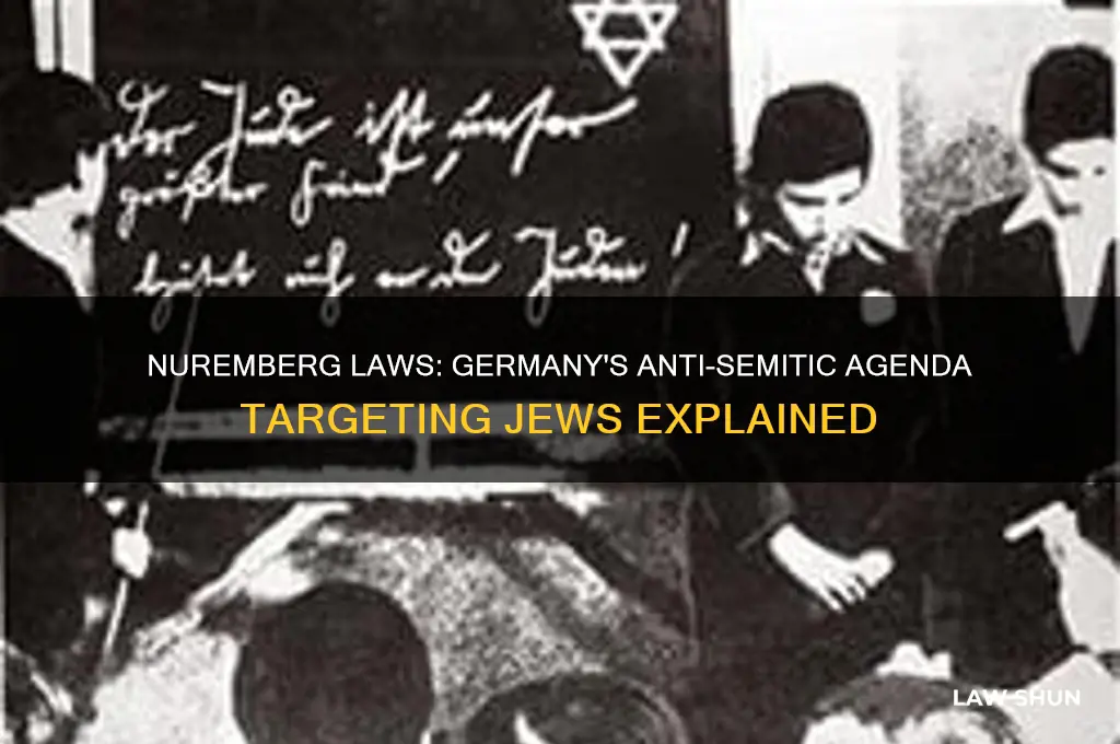 why did the germans target jews with the nuremberg laws