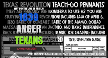 April 6, 1830 Law: Sparking Texan Fury and Resistance