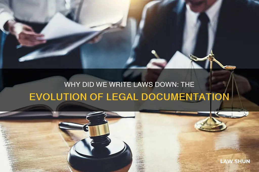 Why Did We Write Laws Down: The Evolution Of Legal Documentation | LawShun