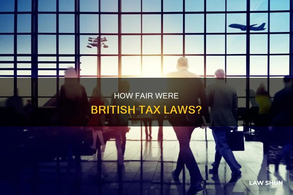 why dis the british feel their tax laws were fair