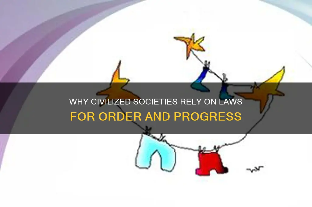 why do civilized societies have laws