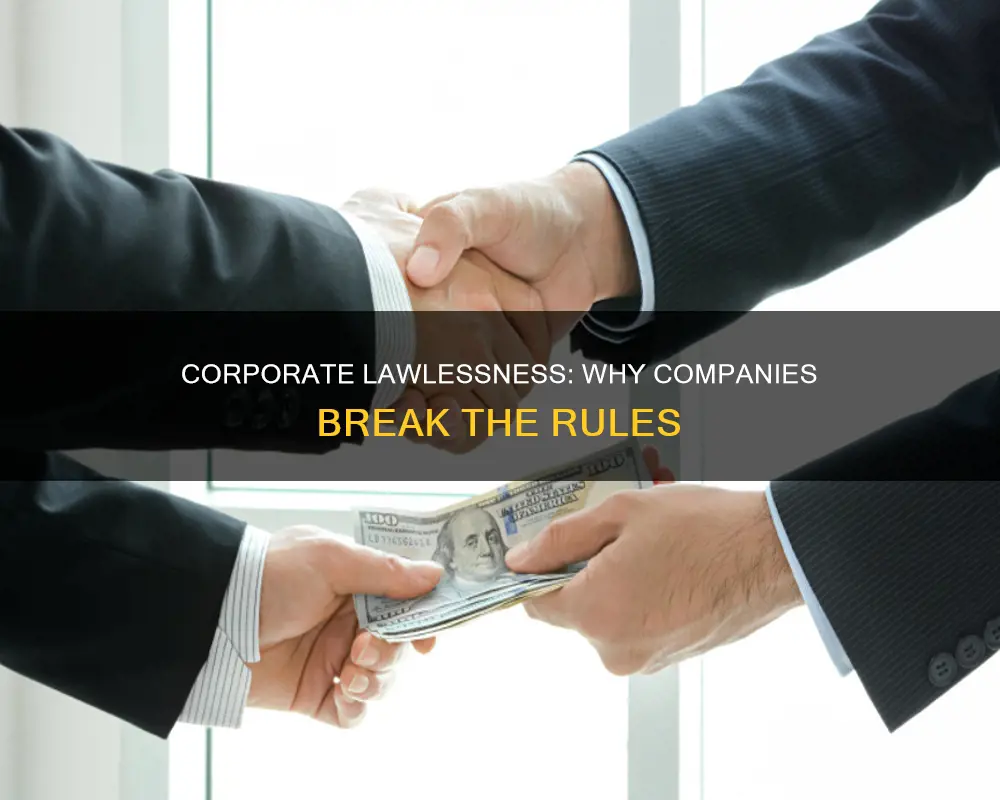 why do companies break the law