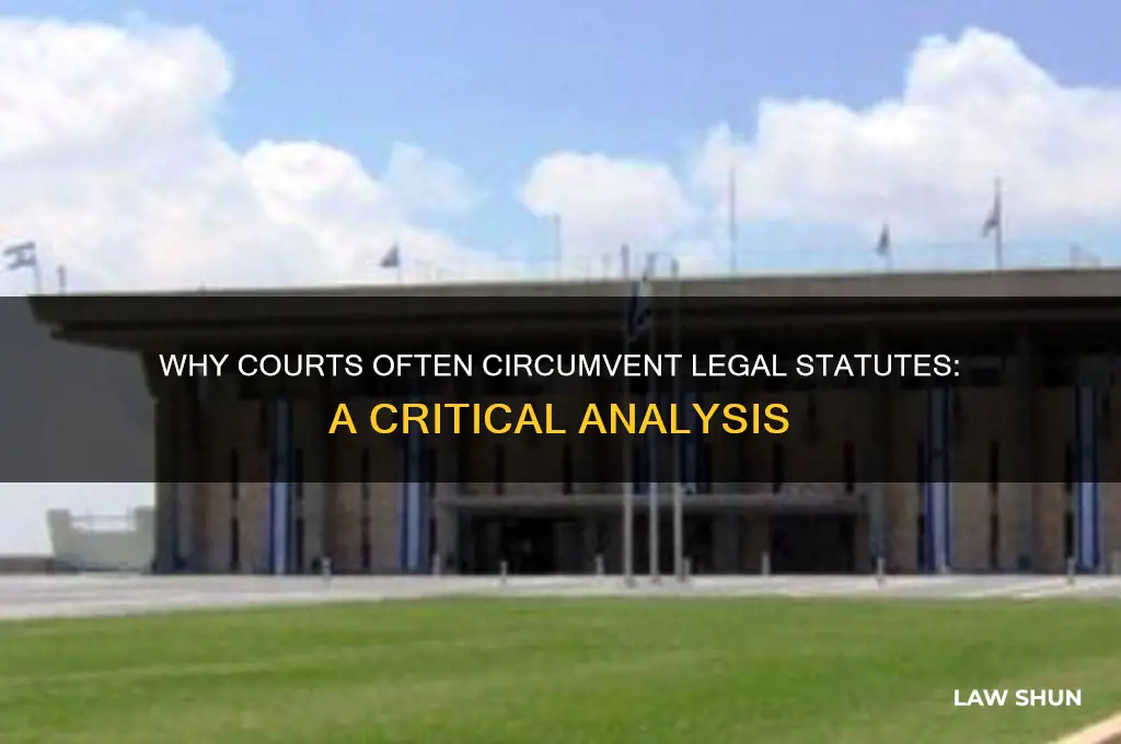 why do courts avoid the law