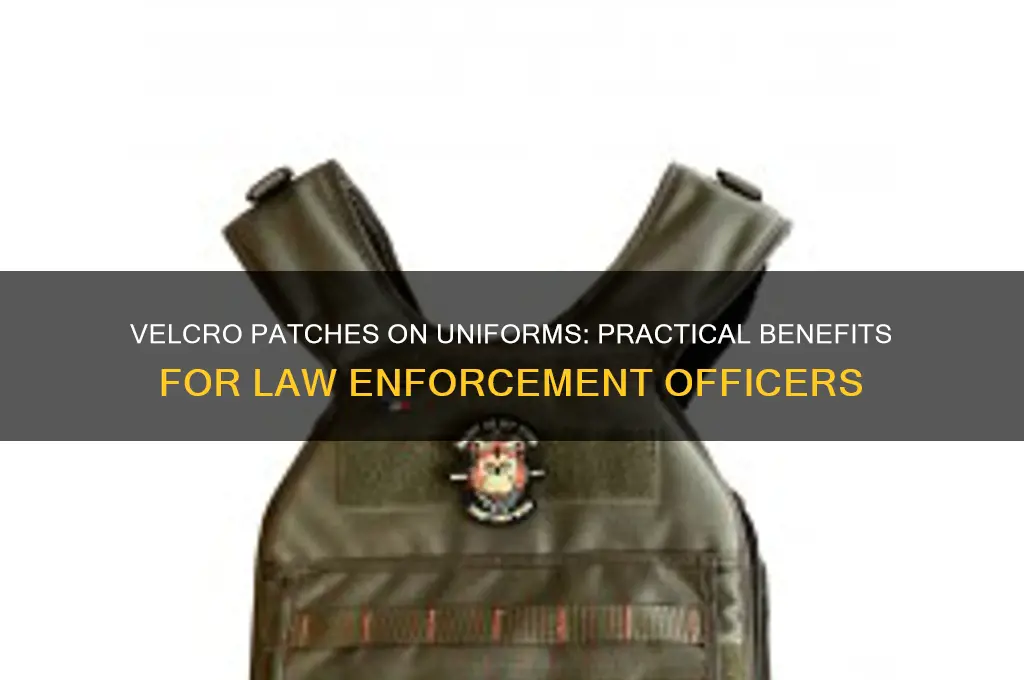 why do law enforsement officers have velcro patches