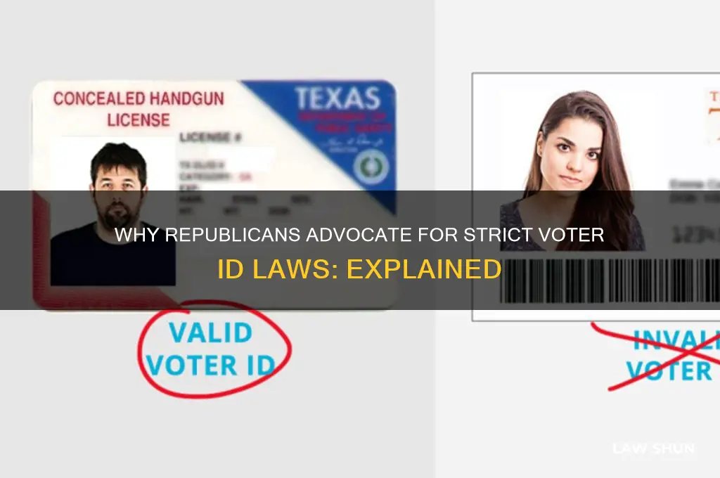 why do republicans favor strict voter id laws