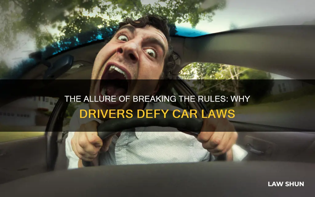 why do so many break car laws