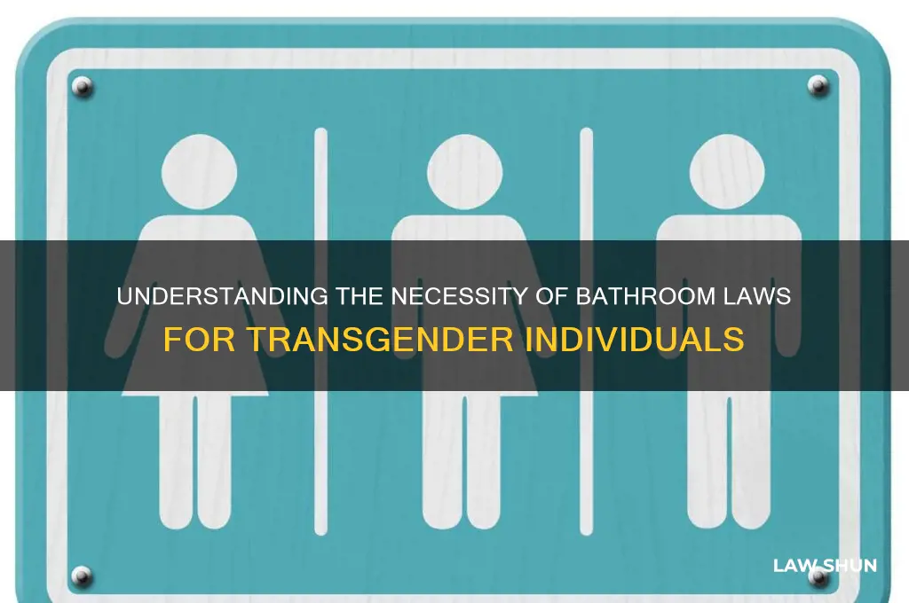why do transgender people need bathroom law