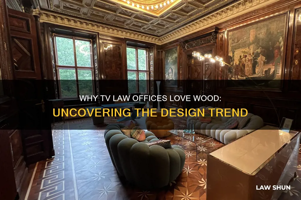 why do tv law offices have so much wood