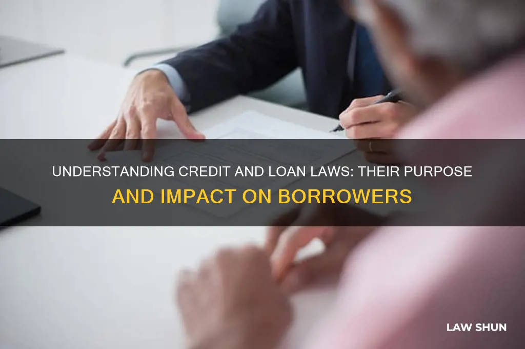why do we have laws that affect credit and loans