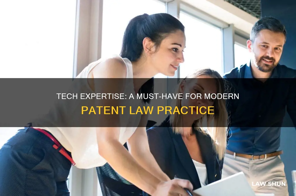 why do you need a tech background for patent law
