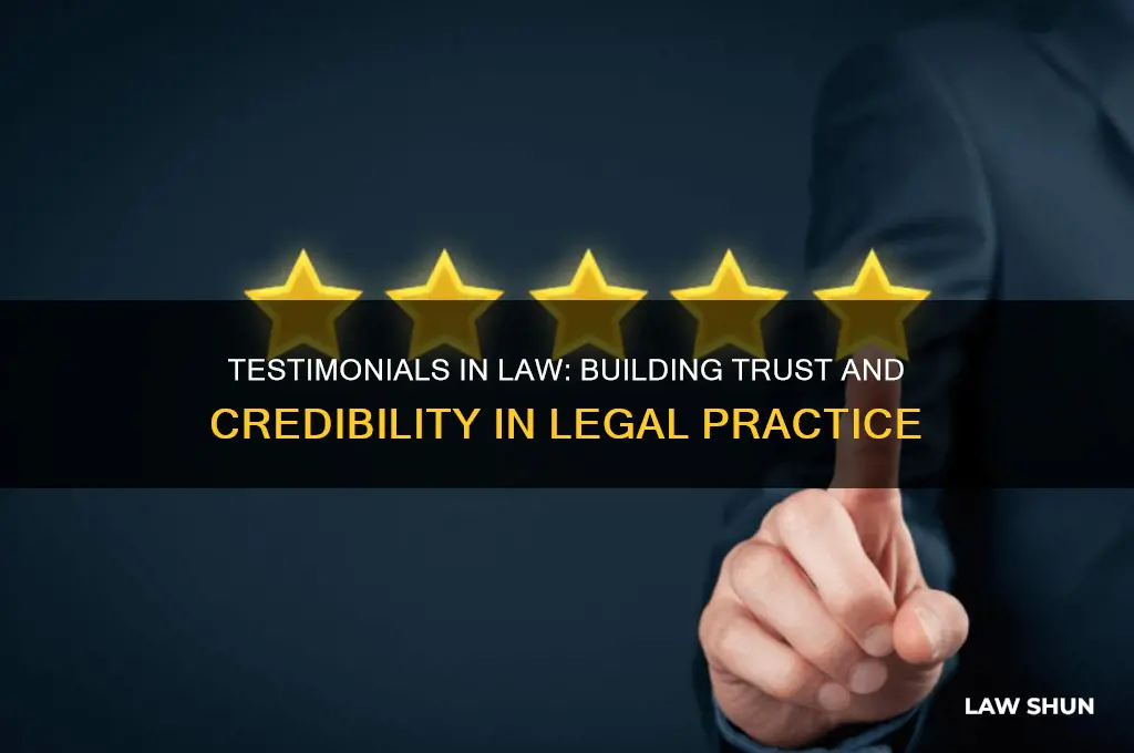 why do you need testimonials in laws
