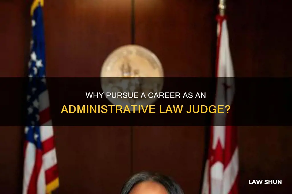 why do you want to be an administrative law judge