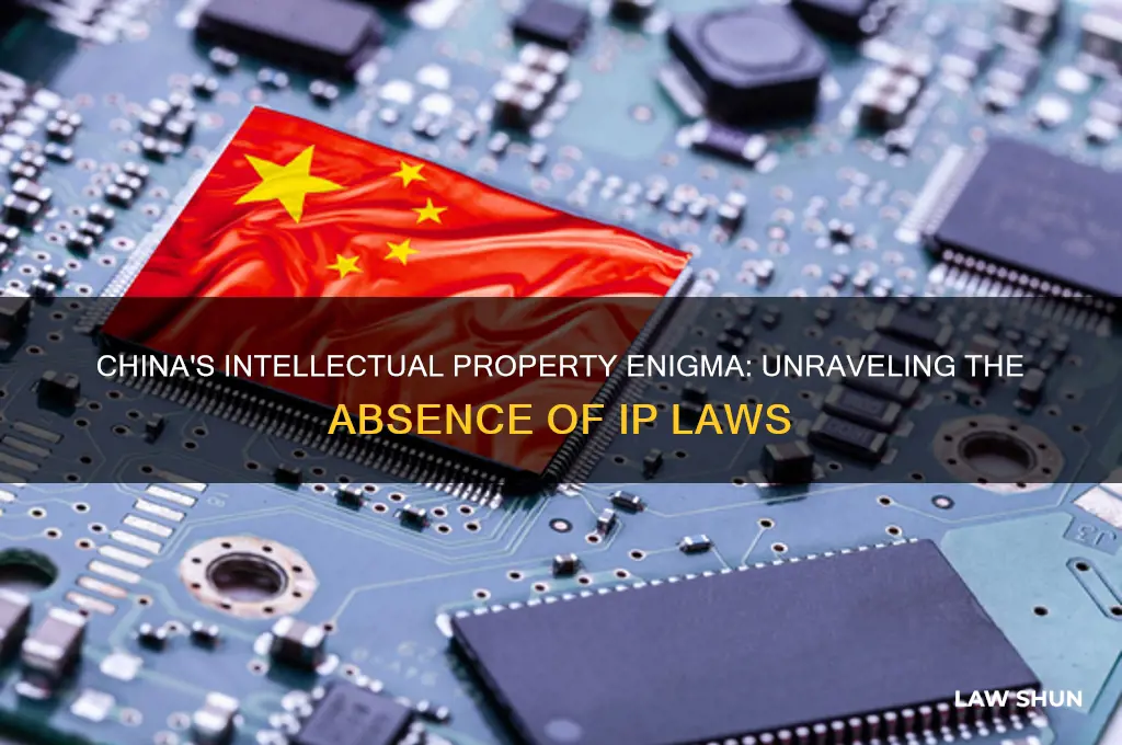 why does china not have intellectual property laws