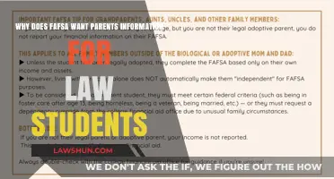Why FAFSA Requires Parents' Information for Law Students