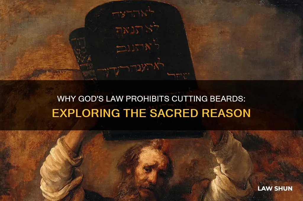 why does god have a law of not cutting beards