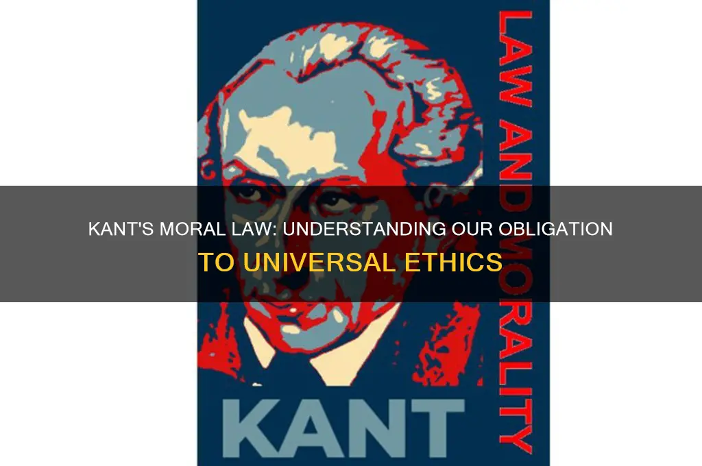 why does kant think we are subject to moral law
