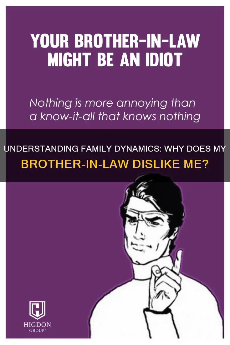 why does my brother in law not like me