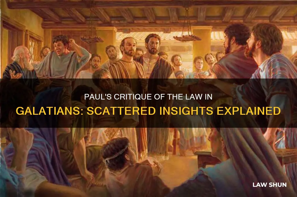 why does paul argue against the law in galatians alittleherealittlethere