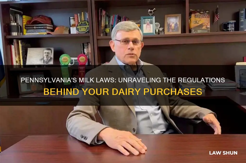 why does pennsylvania have laws regarding milk purchases