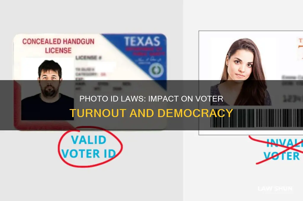 why does photo identification laws affect voter turnout